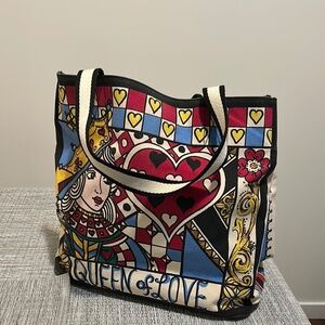 Brighton “Queen of Everything” Canvas Tote Bag – Fun Art Design